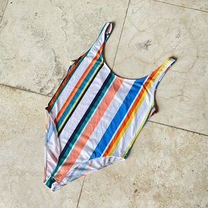 Colorful Rainbow Striped Bodysuit